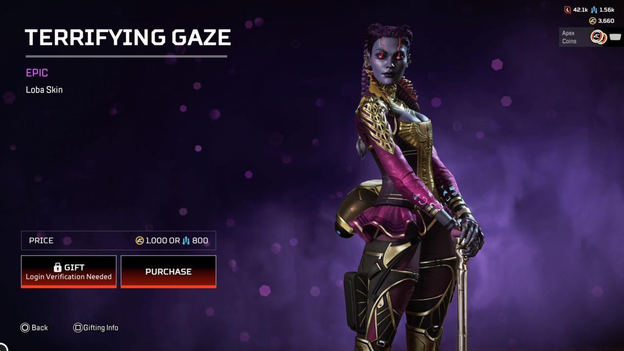 Terrifying Gaze Loba legend skin