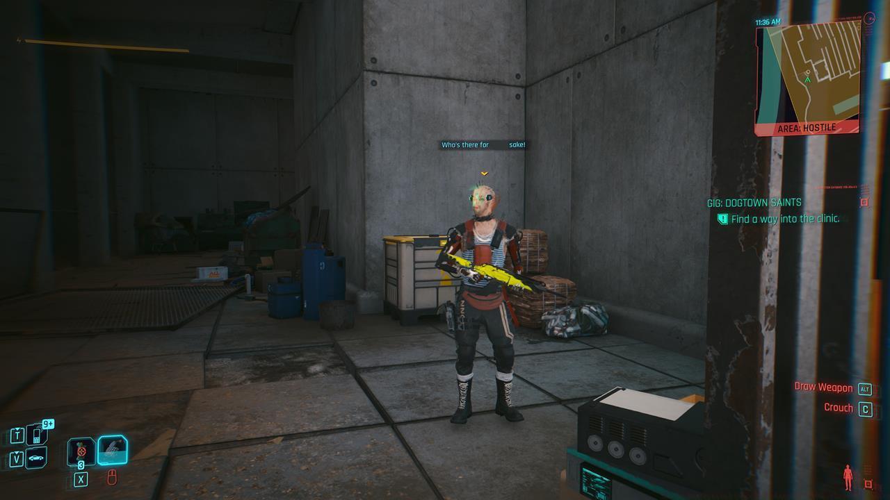 Most enemies won't spot you even if you're right in front of them.