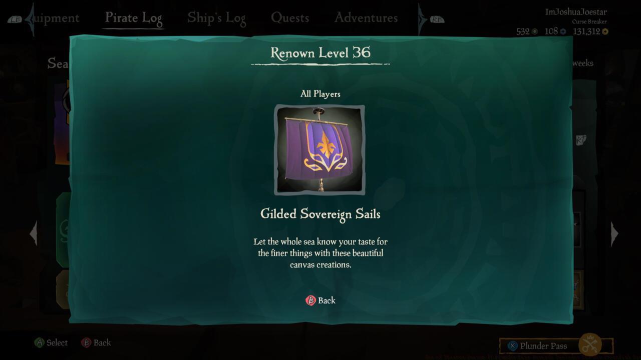 Gilded Sovereign Sails