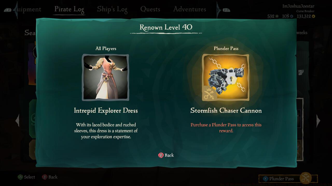 Intrepid Explorer Dress - Stormfish Chaser Cannon (Plunder Pass)