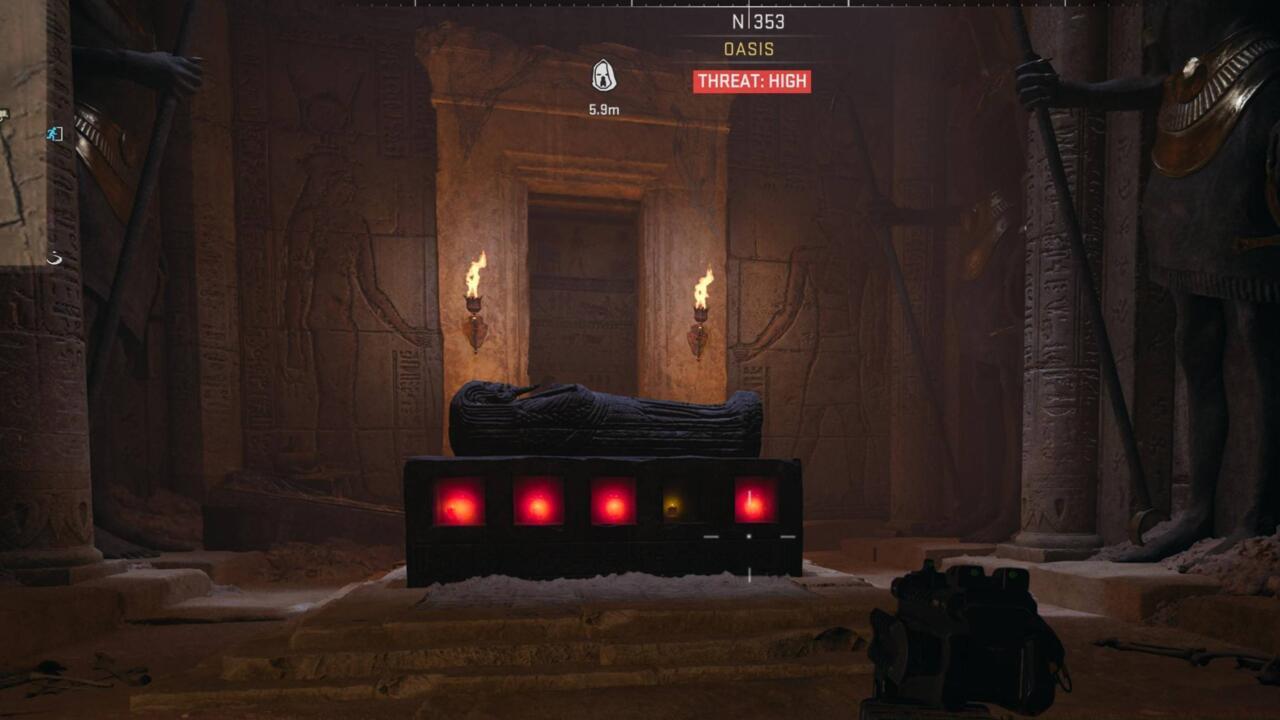 The Pharaoh's sarcophagus in the Oasis