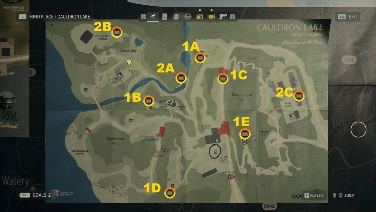 The Alex Casey Lunchbox locations in Cauldron Lake