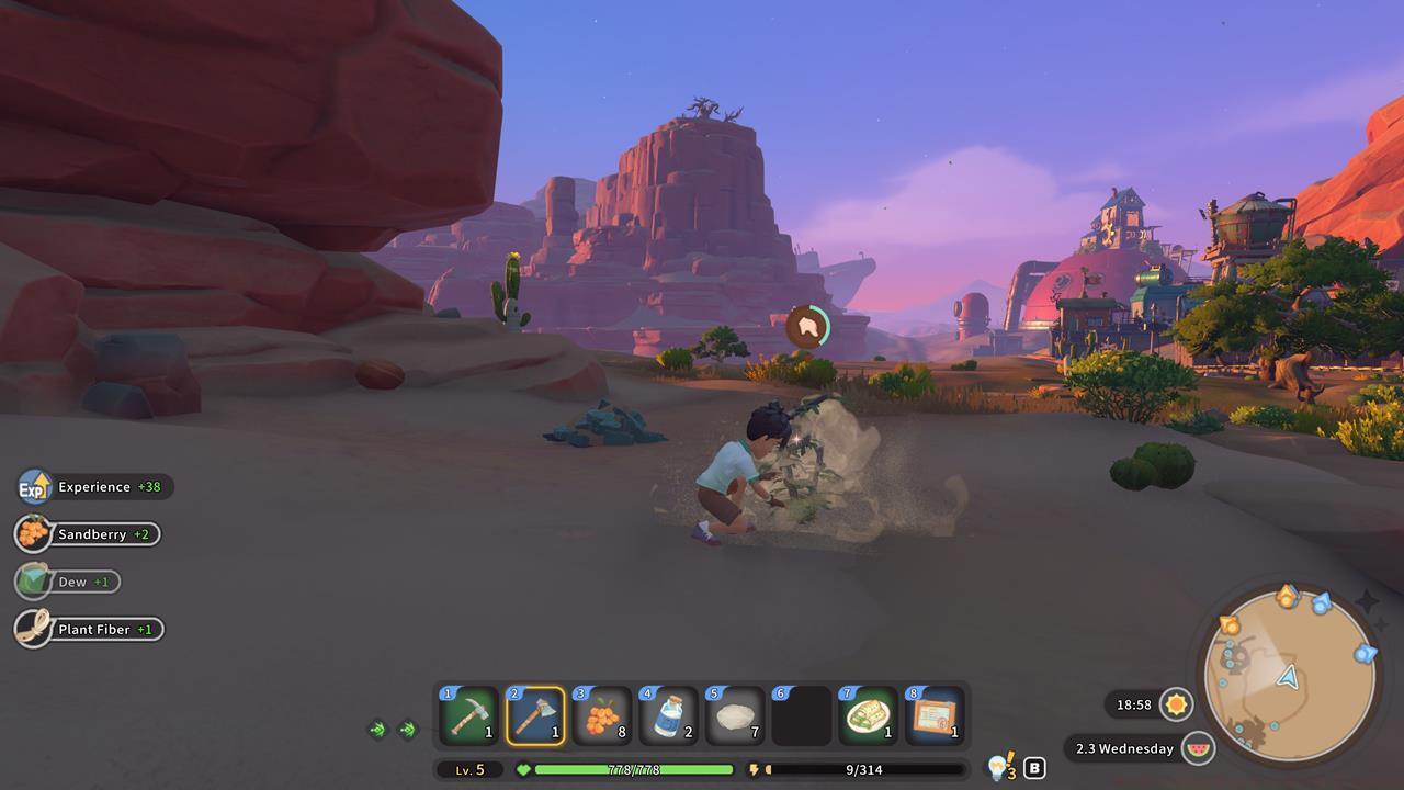 You're going to get exhausted at the end of each day due to farming and gathering materials.