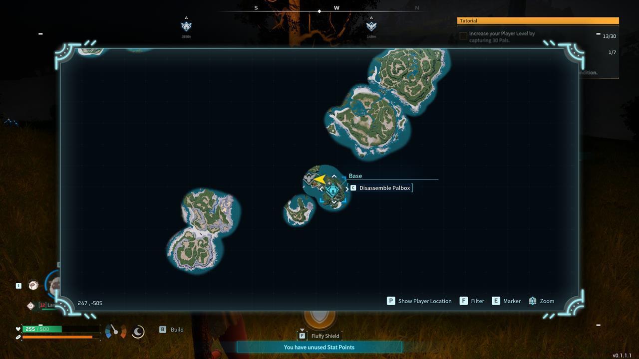 Open the world map to deconstruct any Palbox that you've built.