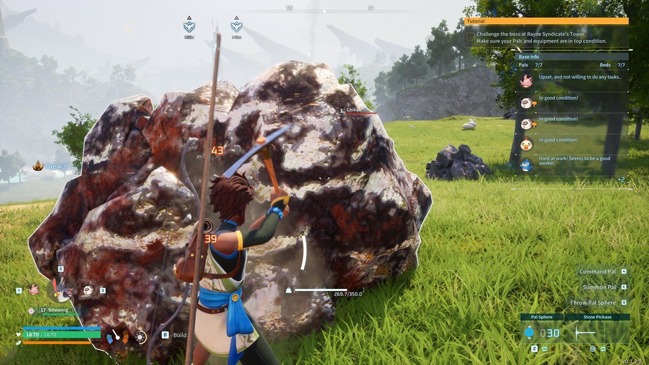 Ore Deposits are distinguished by their brownish-red hue.