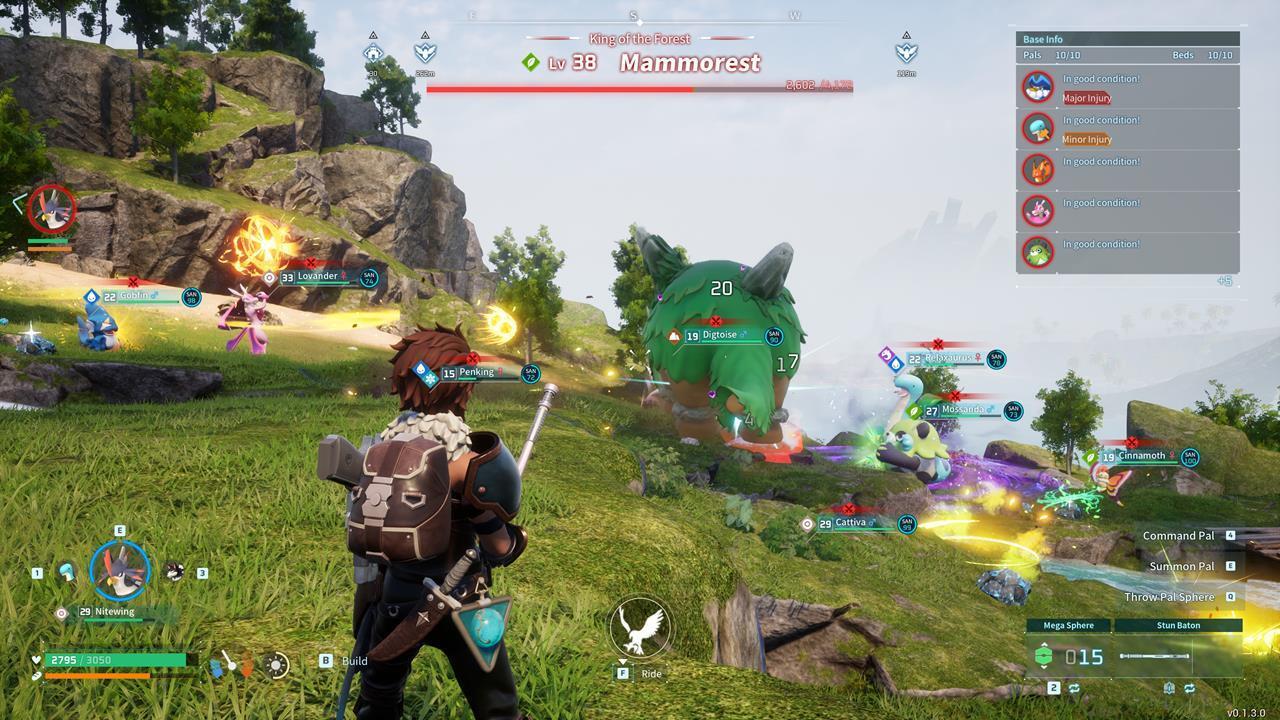 Luring the Mammorest to your base and letting your Pals attack them makes this battle a breeze. Just be sure to toss a Pal Sphere before their HP is fully depleted.