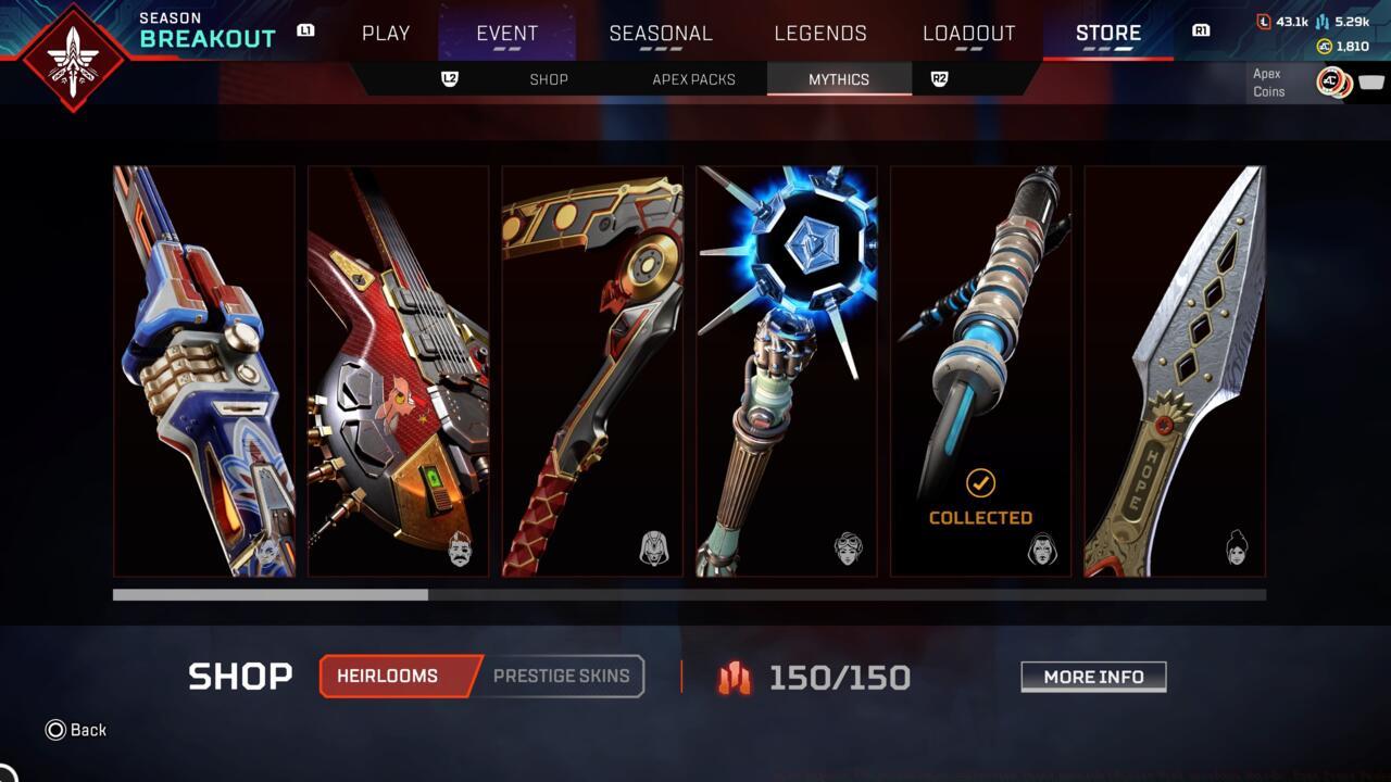 Heirloom Shards And Heirloom Weapons