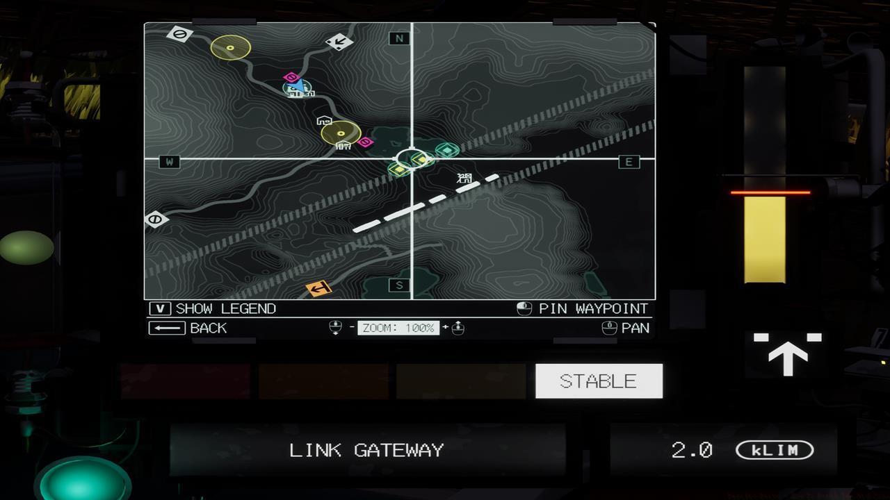 The goal is to reach the three pips in the middle of the map.