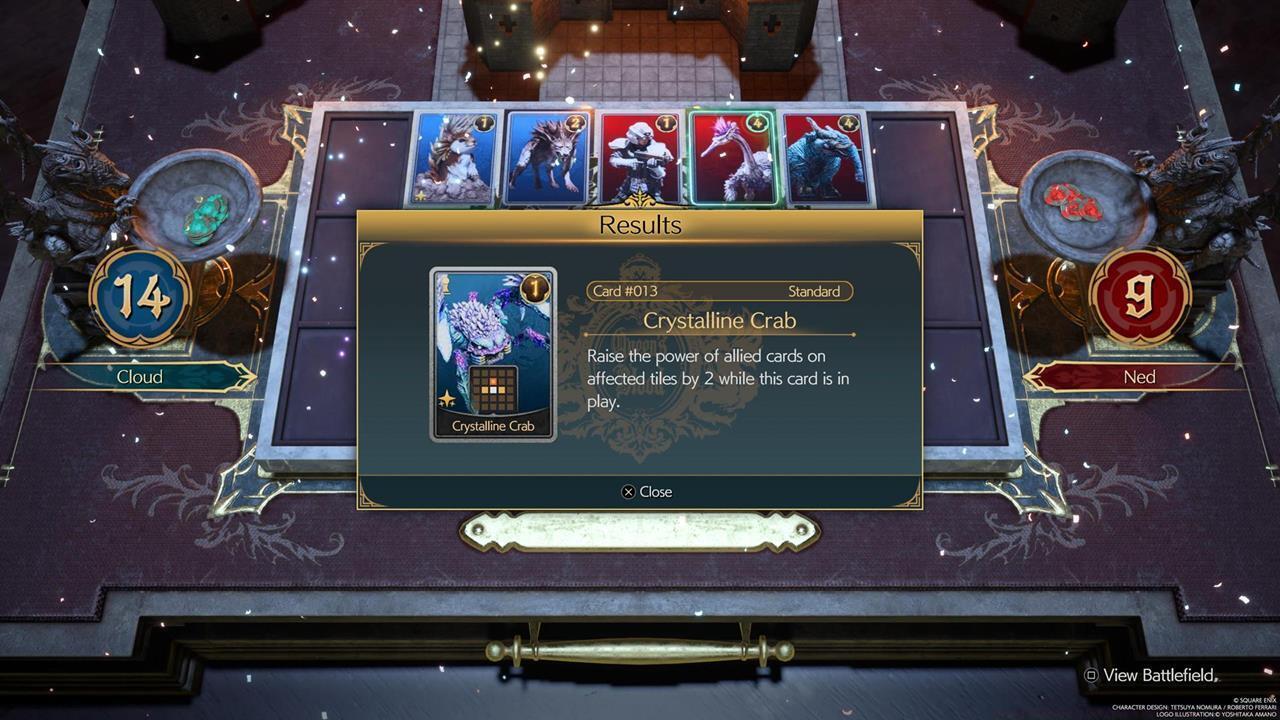 Economical enhancement trio: Crystalline Crab, Spearhawk, and Cactuar