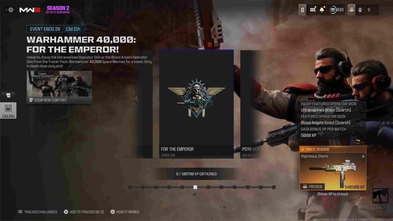 For the Emperor emblem showcase