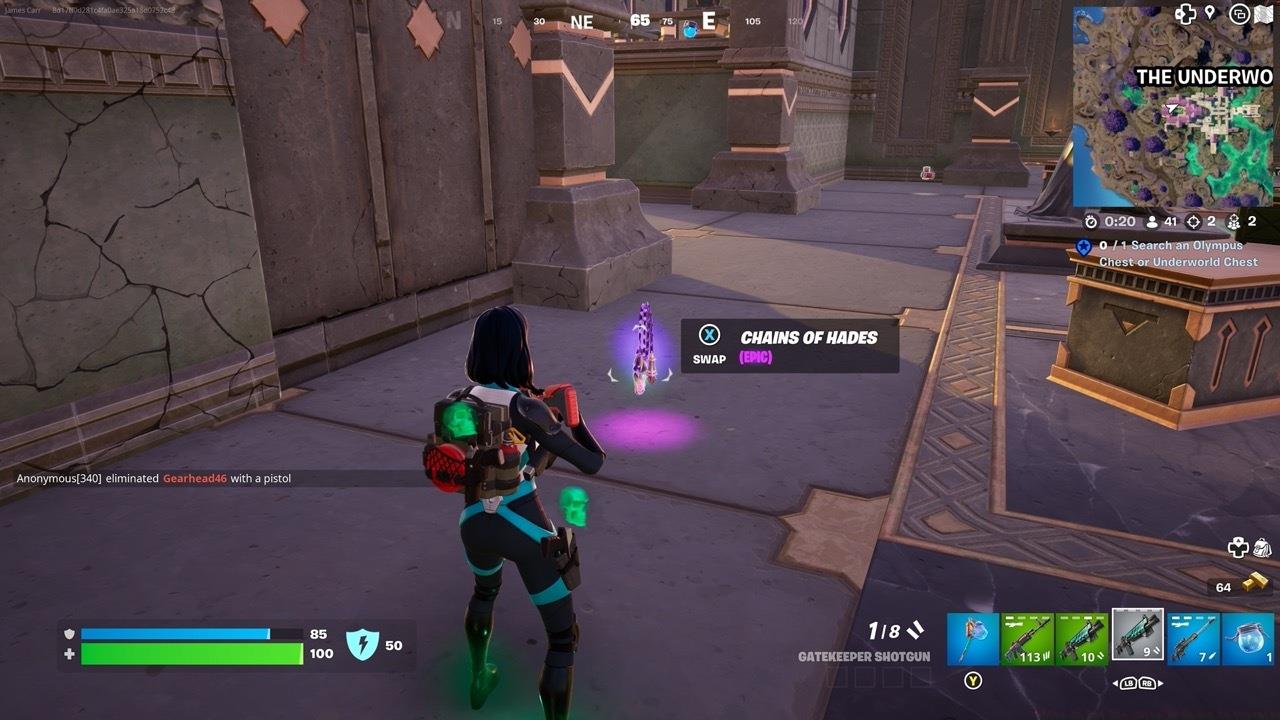 The Chain of Hades is an epic tier loot drop.