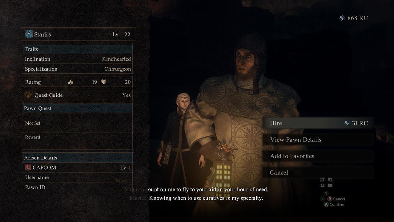 The Helpful Healer: Kindhearted inclination and Chirurgeon specialization