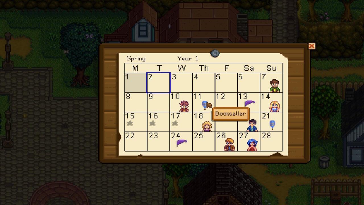 There's no mystery surrounding when the bookseller visits, thankfully.