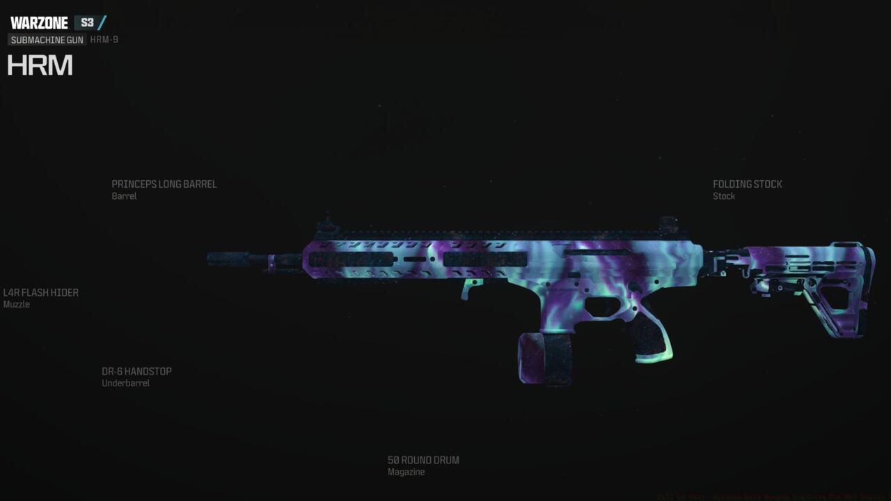 HRM-9 submachine gun setup for close quarters