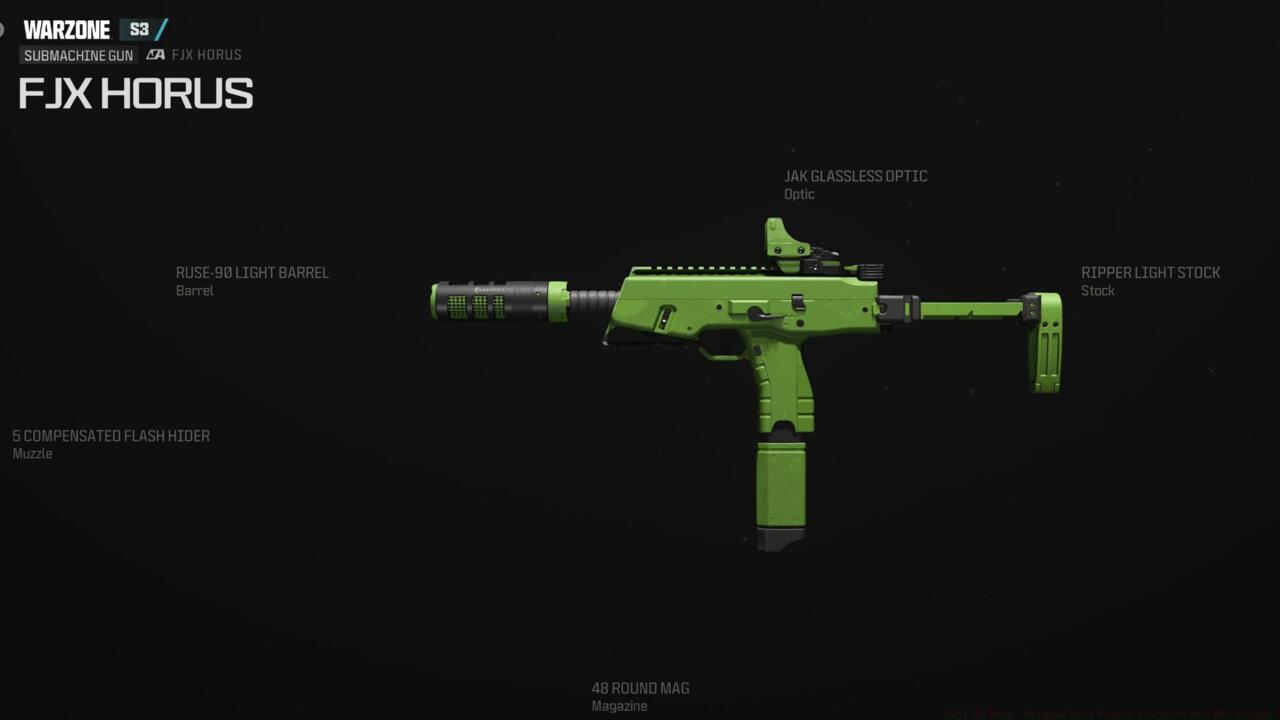 FJX Horus sniper rifle configuration