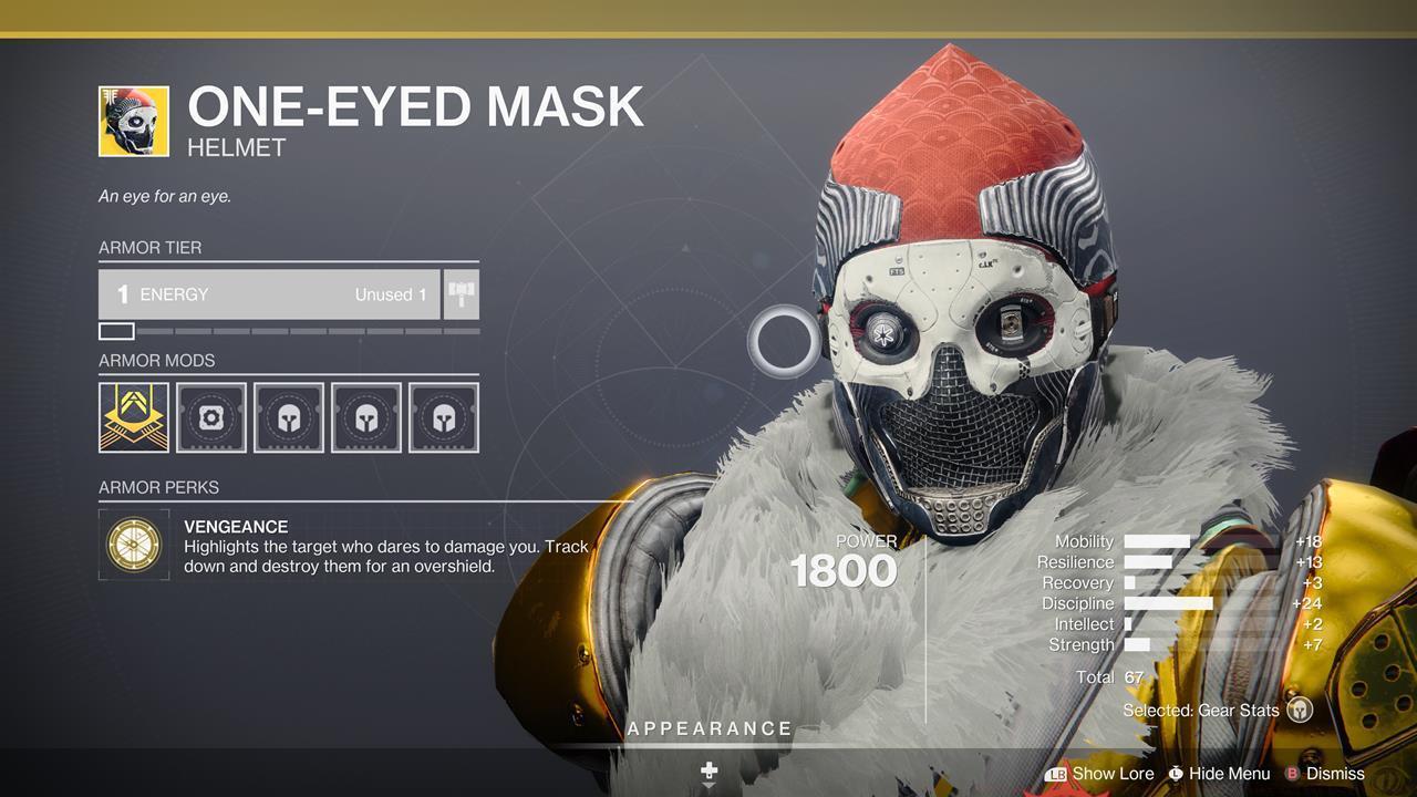 One-Eyed Mask
