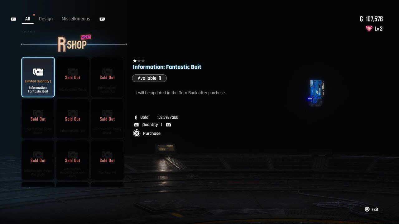 Buying information from Roxanne