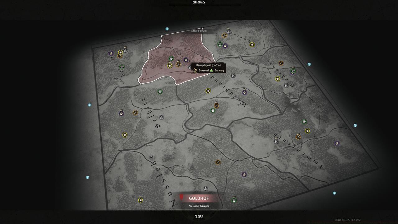 Check the map for available resources