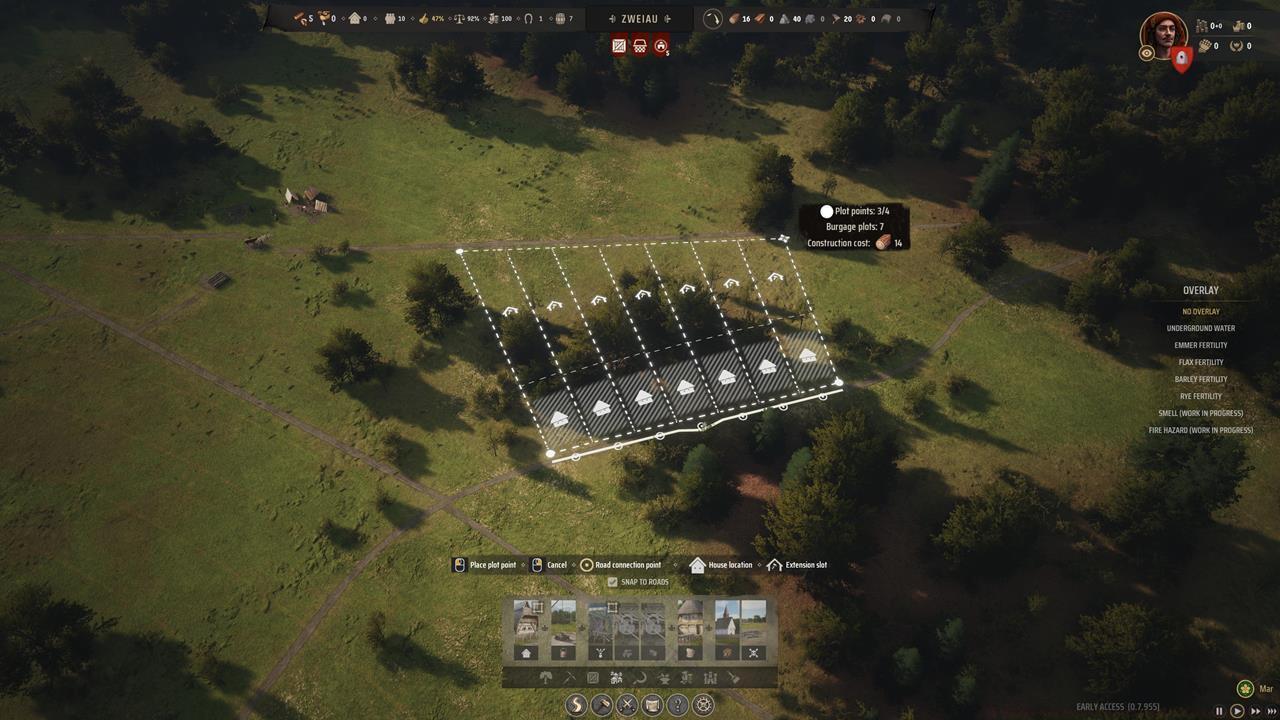 Manage your Burgage Plots and backyard extensions