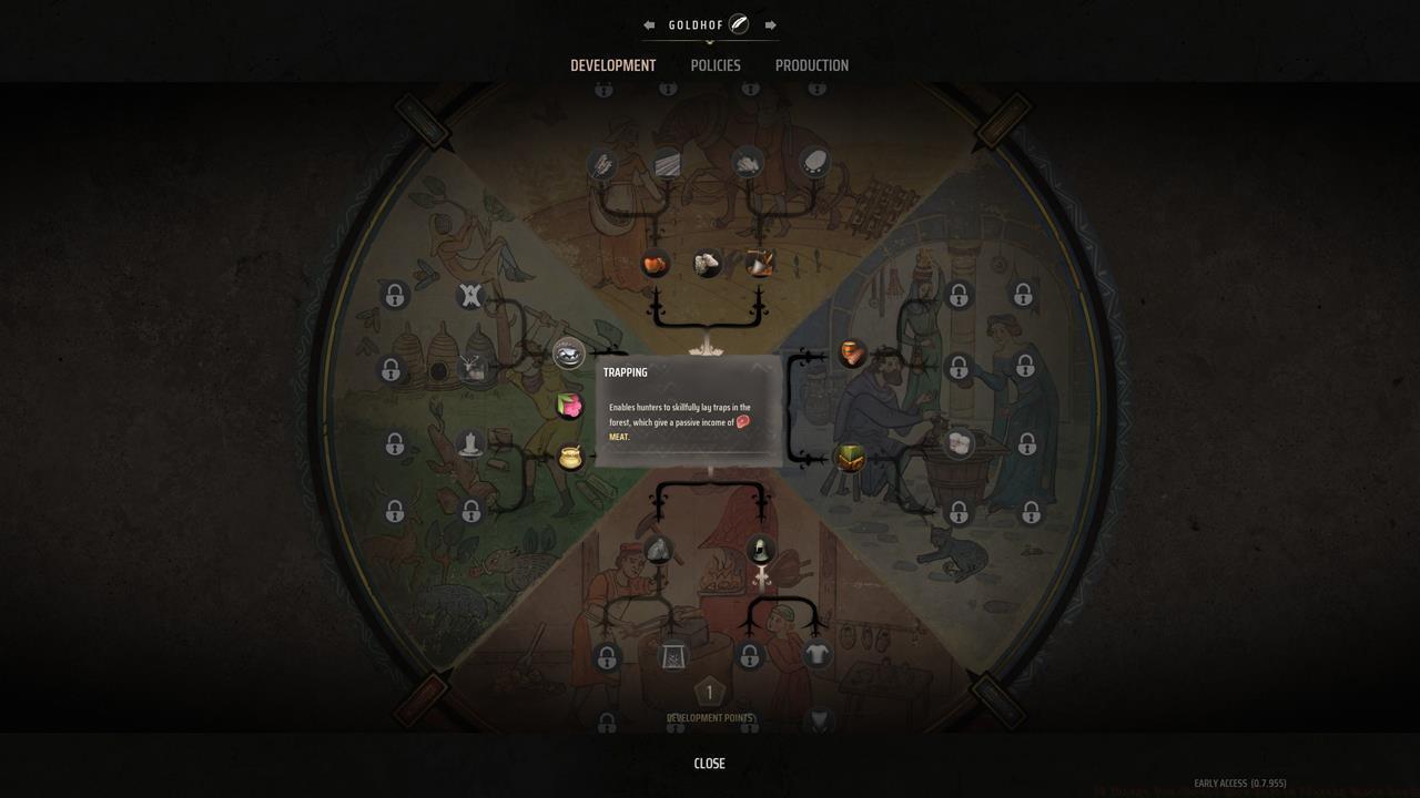 Unlock powerful bonuses from the Development panel