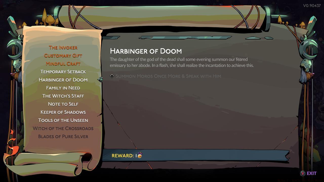 Harbinger of Doom Fated List objective