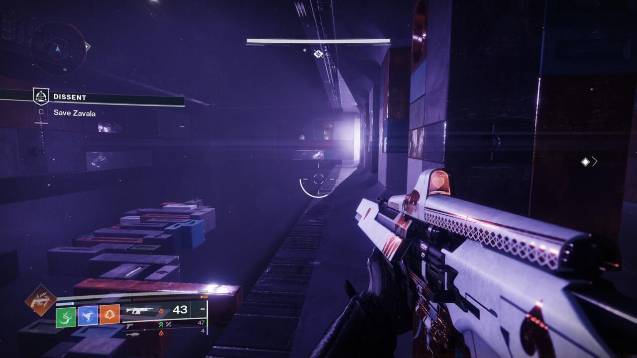 As you leave the boss arena, hop onto this pathway and head to the light at the far end of the room.