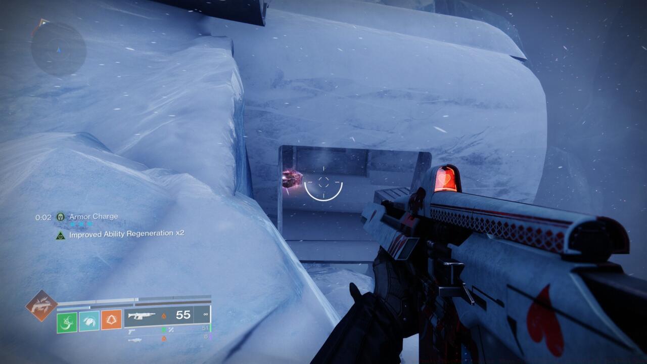 Check the lower of the two plane fuselages to find the Facet of Bravery.