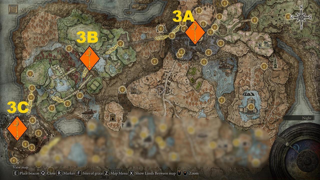 North - Miquella Crosses map