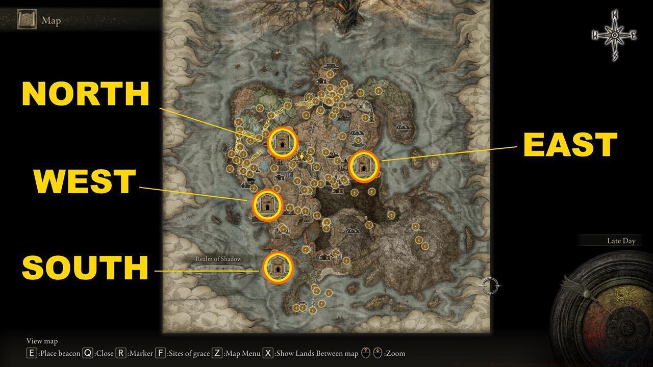 Nameless Mausoleums map