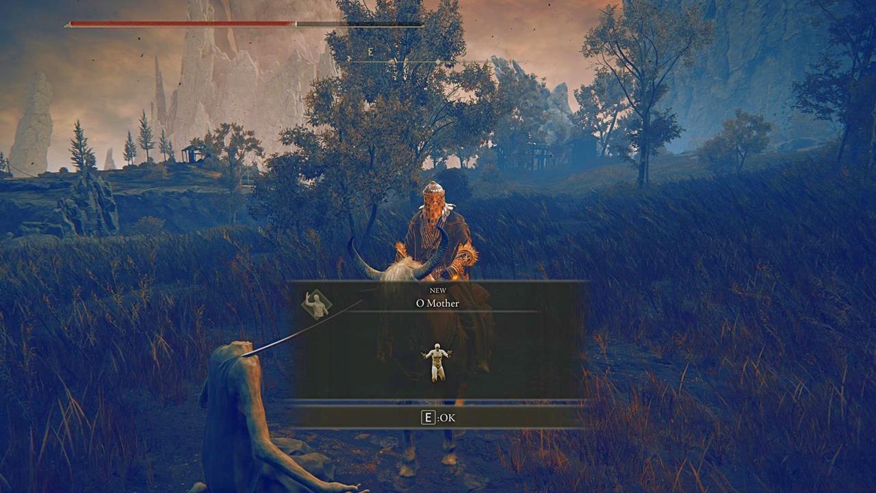 O Mother emote and Bonny Village