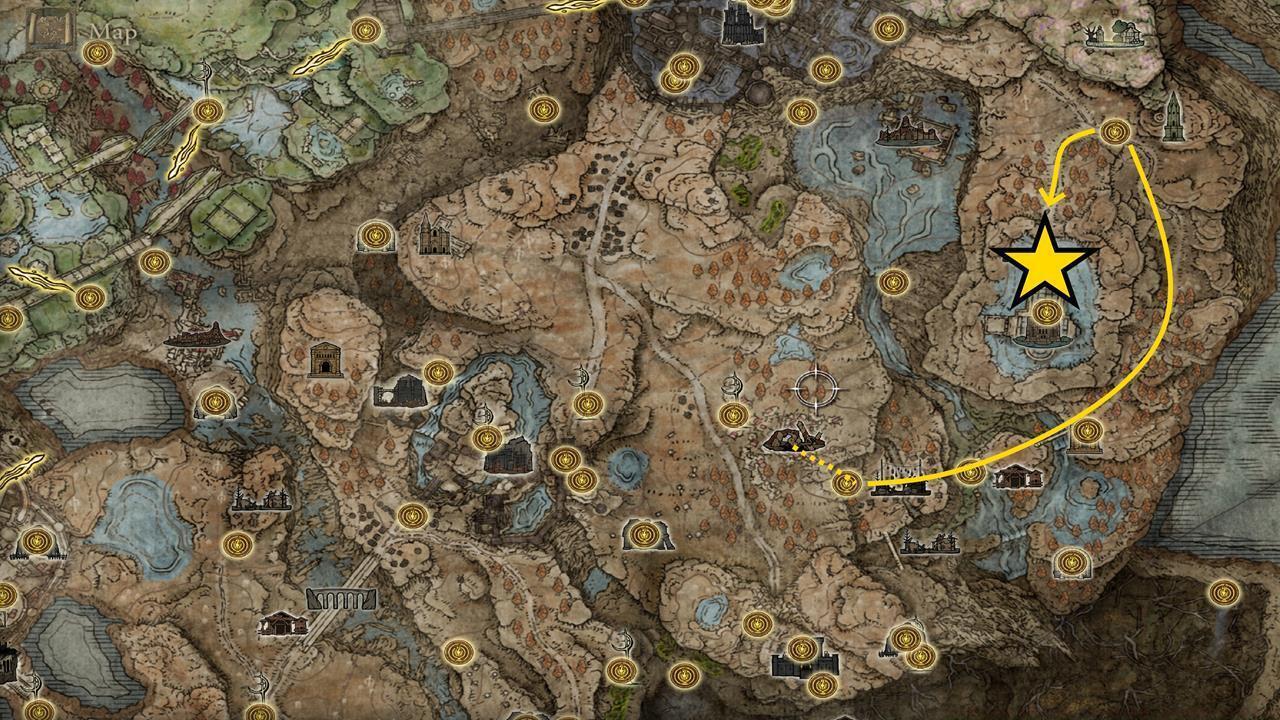 Map: Where to find Ymir and the Cathedral of Manus Metyr