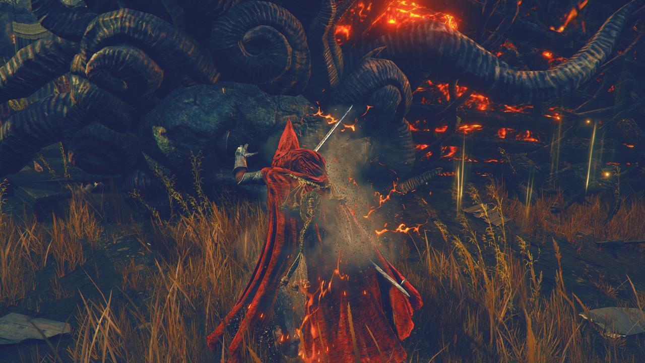 Striking the Furnace Golem when it's down