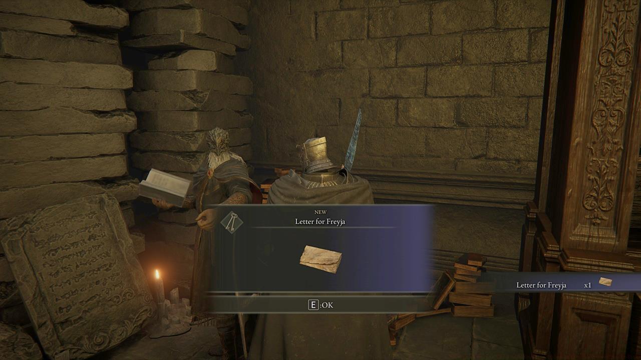 The Letter for Freyja and the Golden Lion Shield