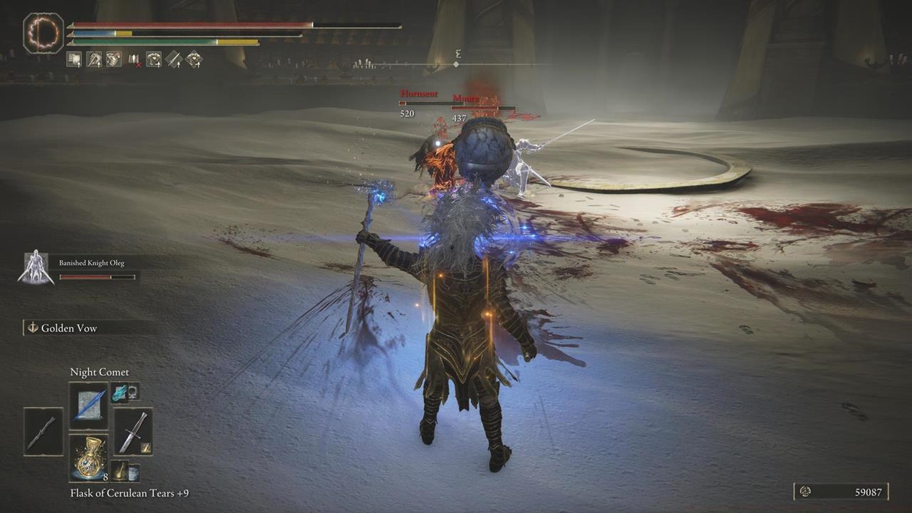 How to get the Hornsent's weapon and armor set later in the campaign