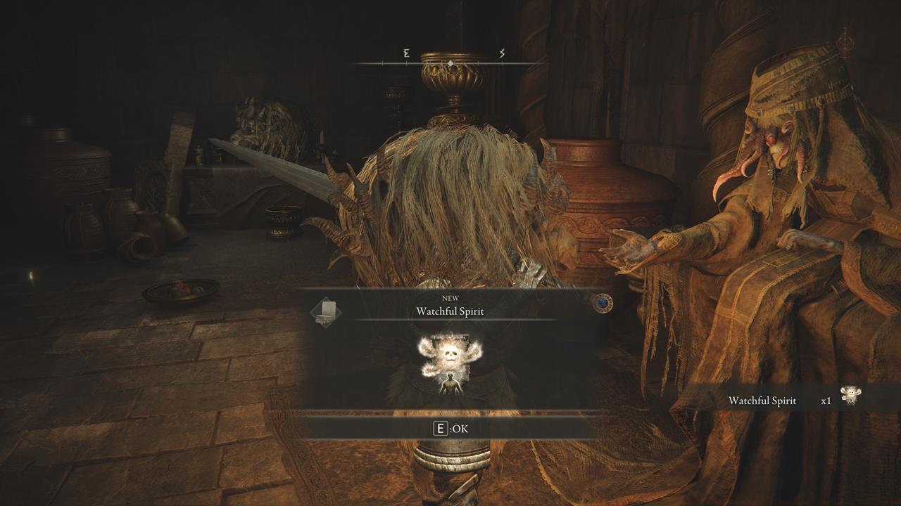 Hornsent Grandam rewards: Watchful Spirit and Scorpion Stew