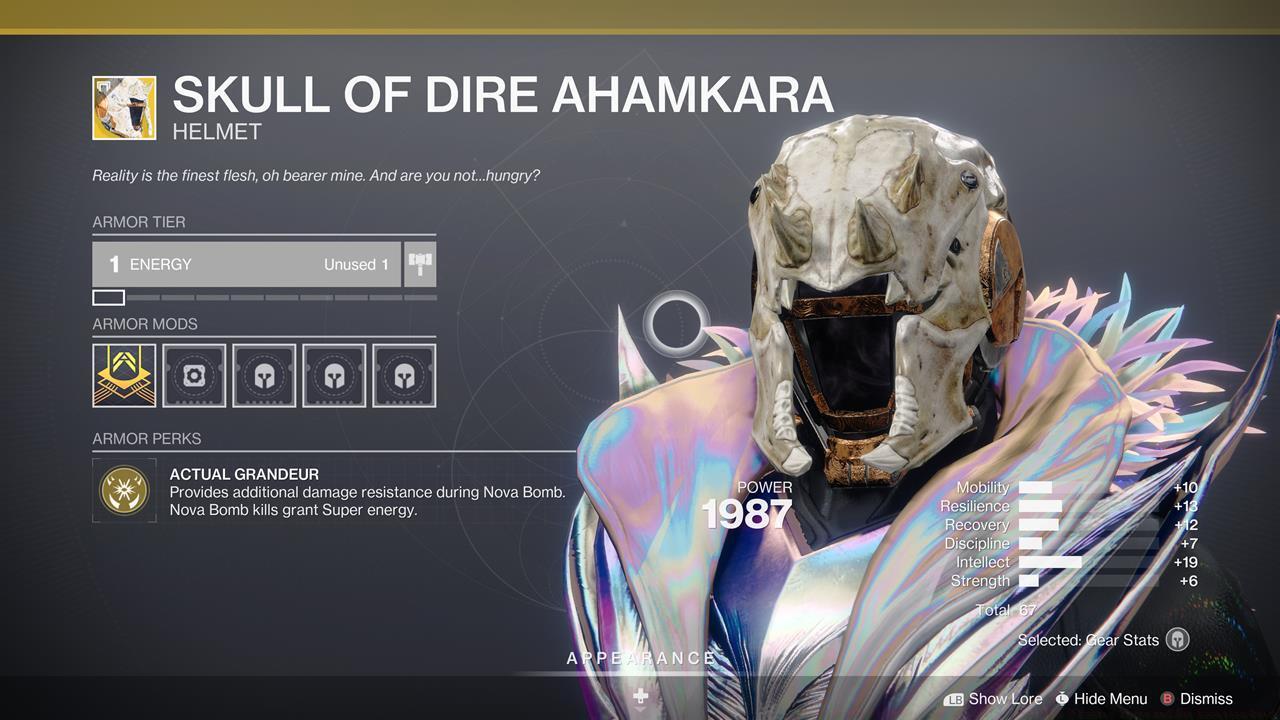 Skull of Dire Ahamkara