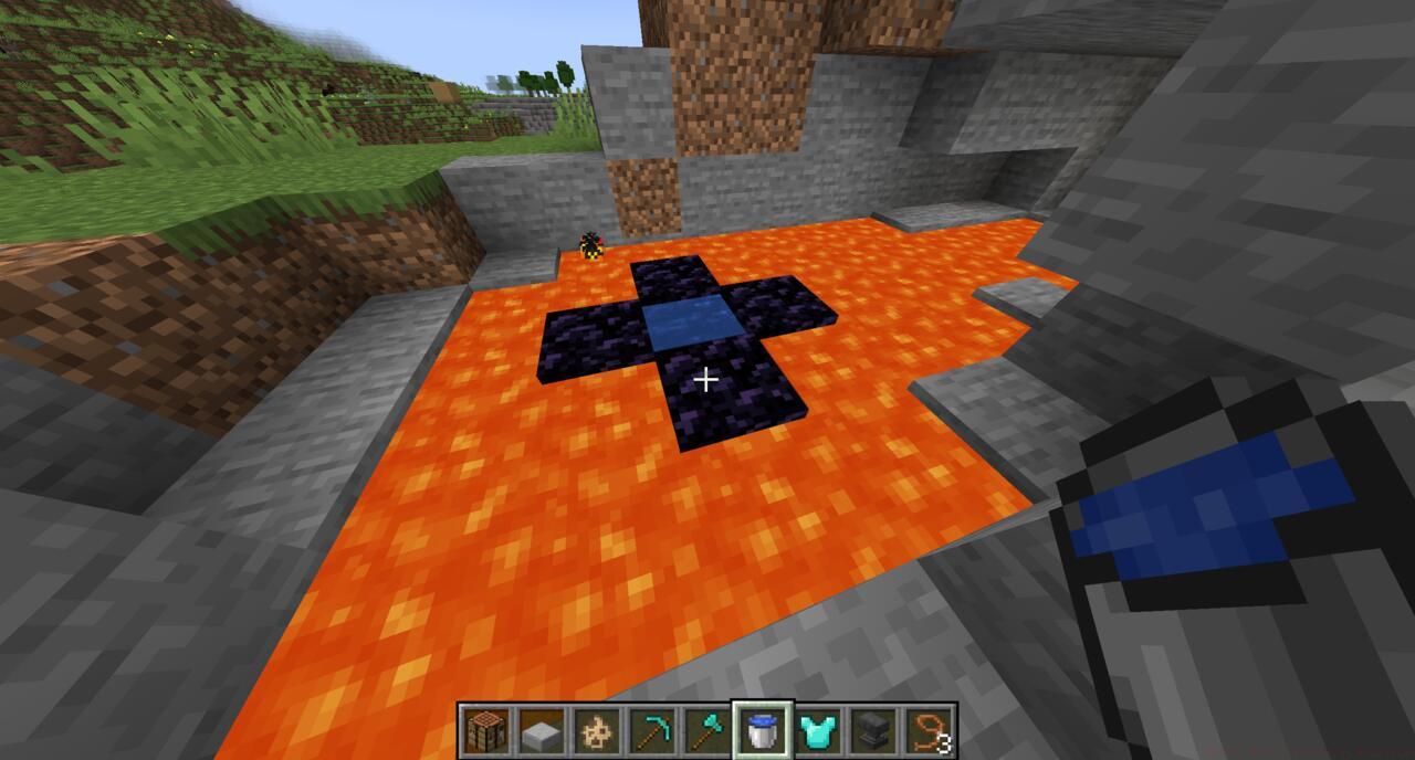 Making Obsidian blocks