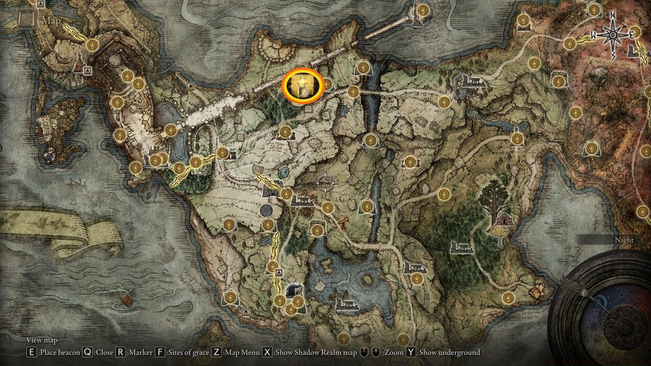 Map: Golden Vow Ash of War - Limgrave