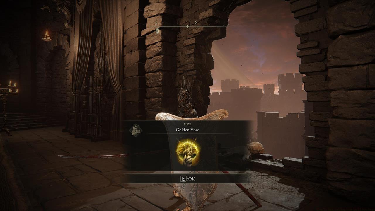 Golden Vow consumable item