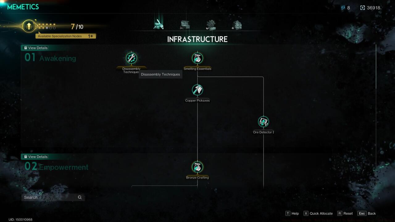 You can unlock Disassembly Techniques really early in the game, but a Disassembly Bench still requires a few steps to actually create.