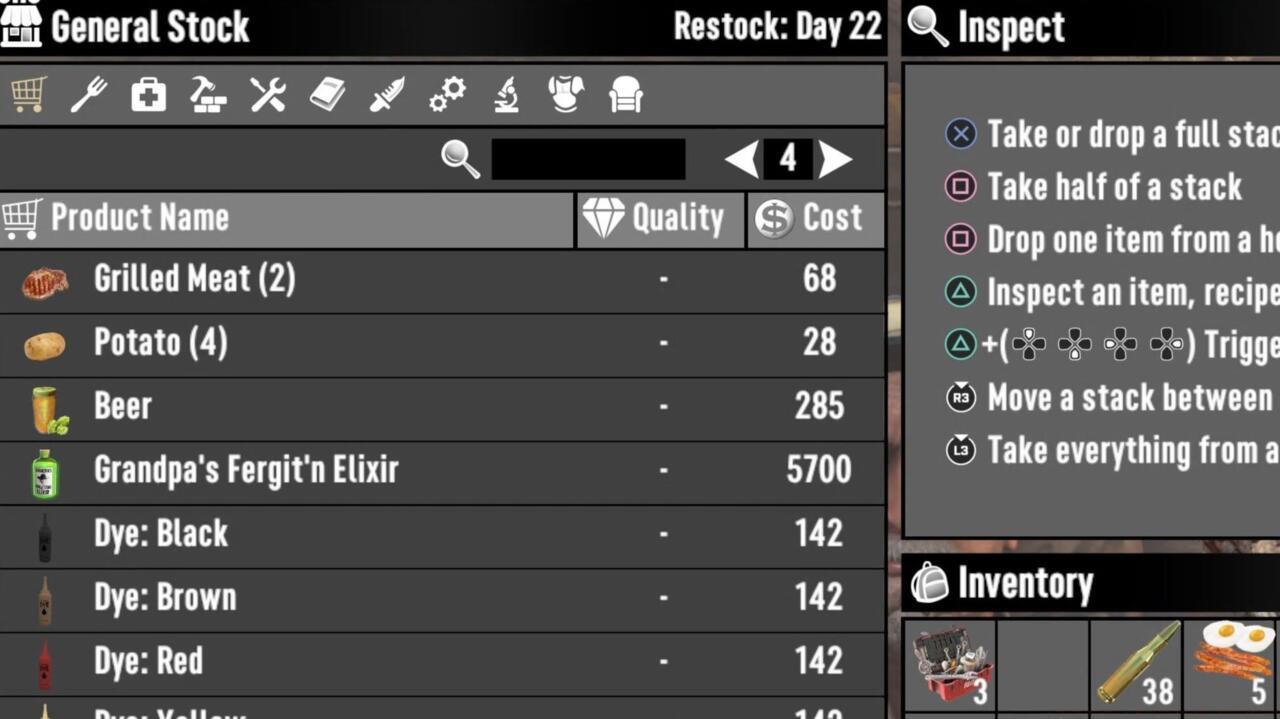 Discounted elixir price with 1 skill point in barter