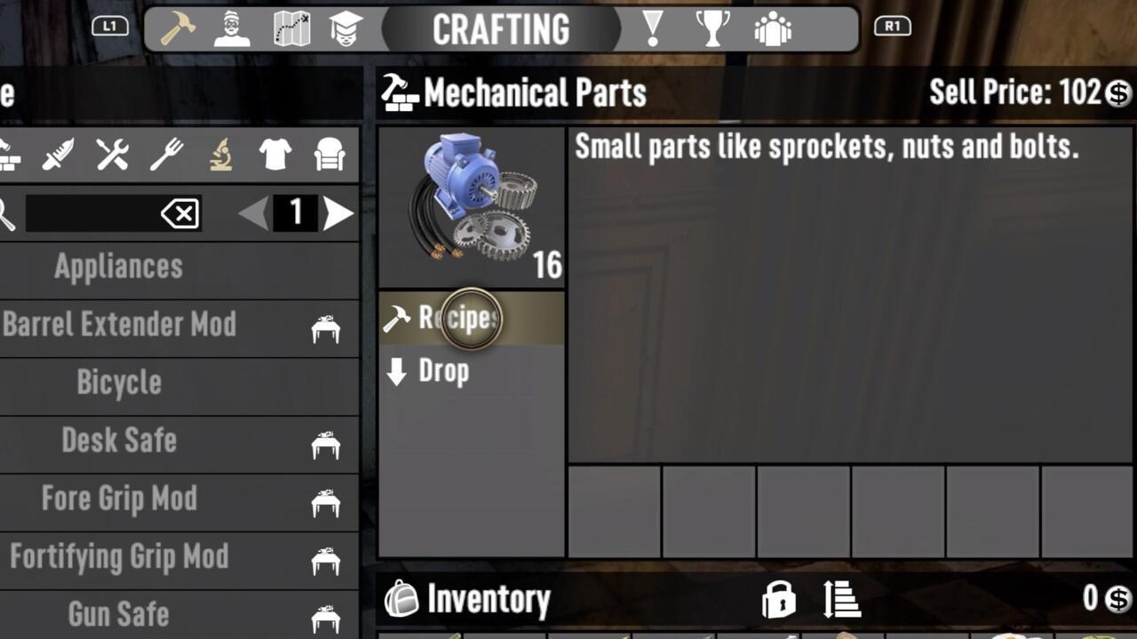 Mechanical parts