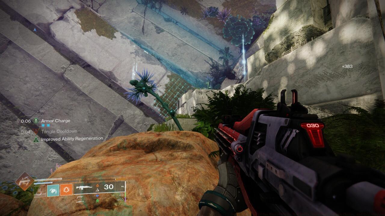 Look for this pathway up on the right side of the first area.