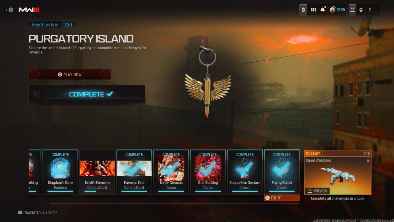 Flying Bullet Weapon Charm