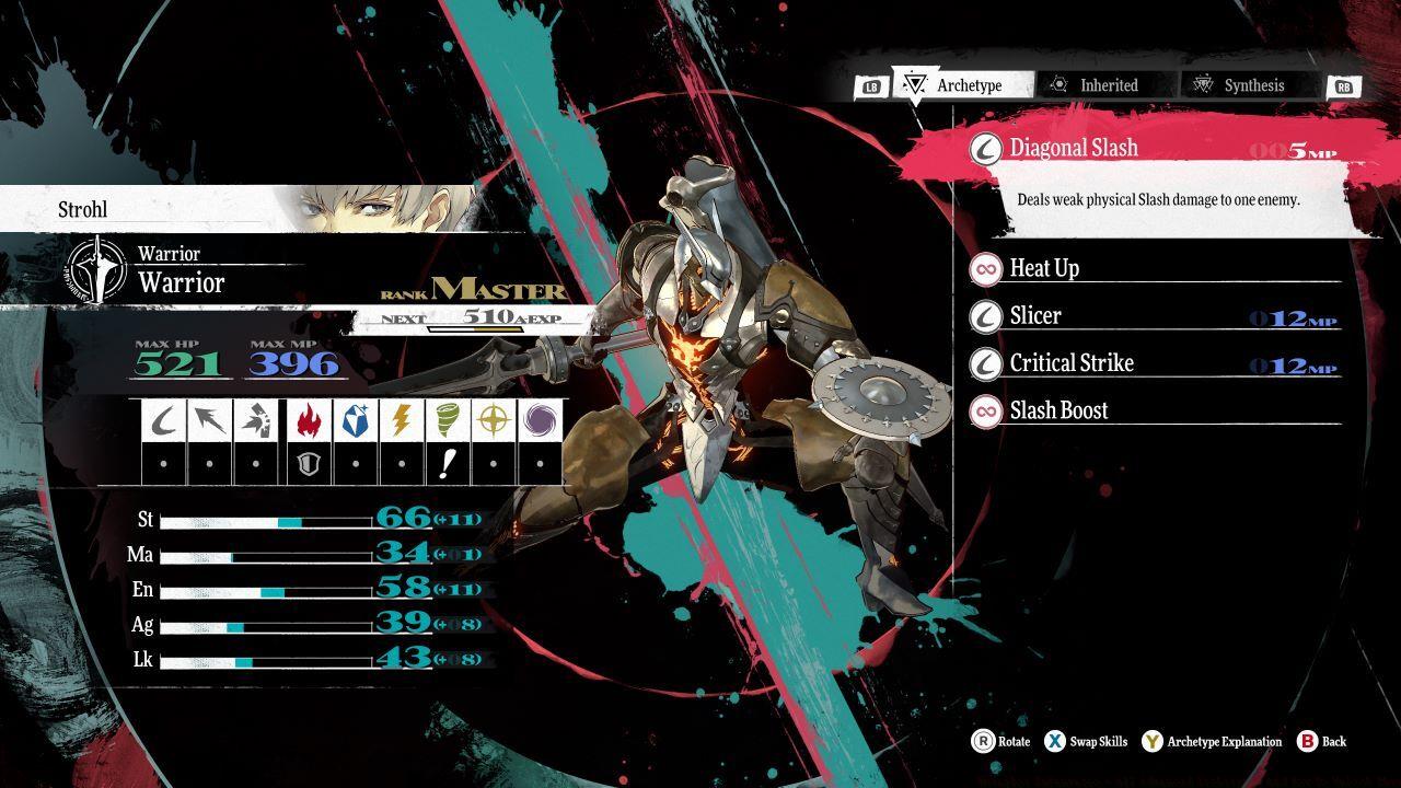 The Warrior dishes out physical Slash damage.