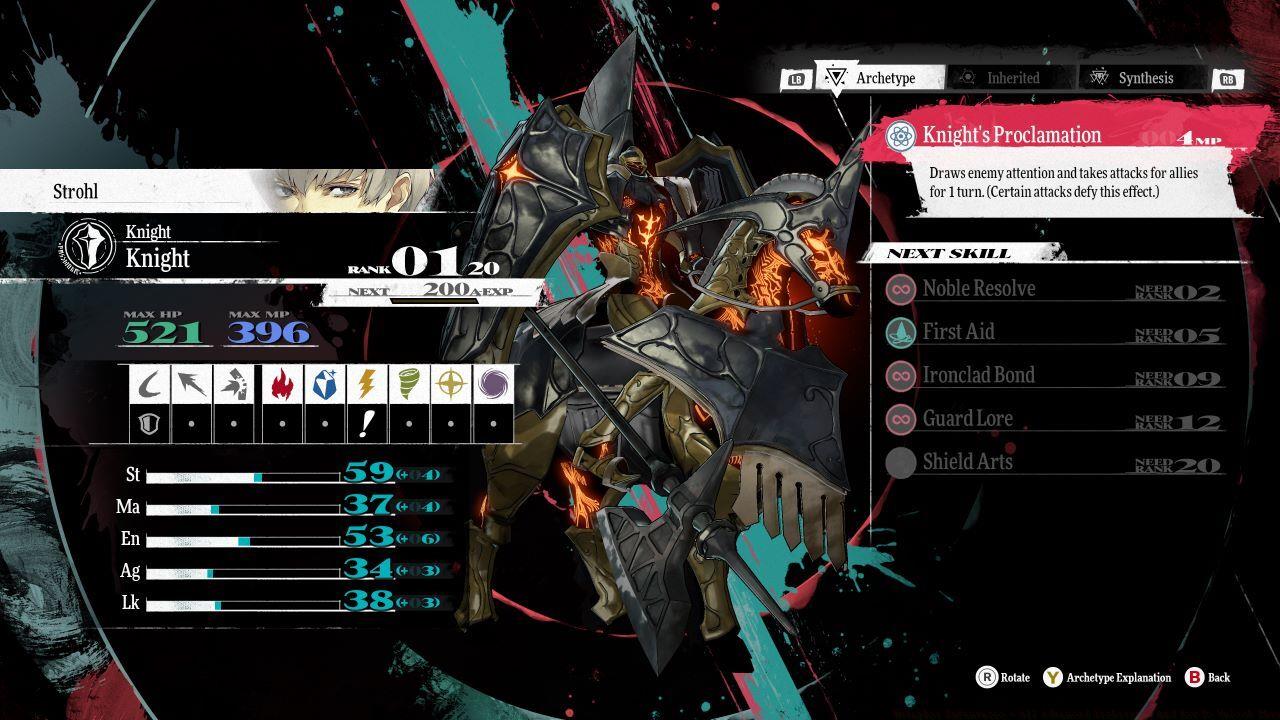 The Knight serves as a tank class, soaking up damage.