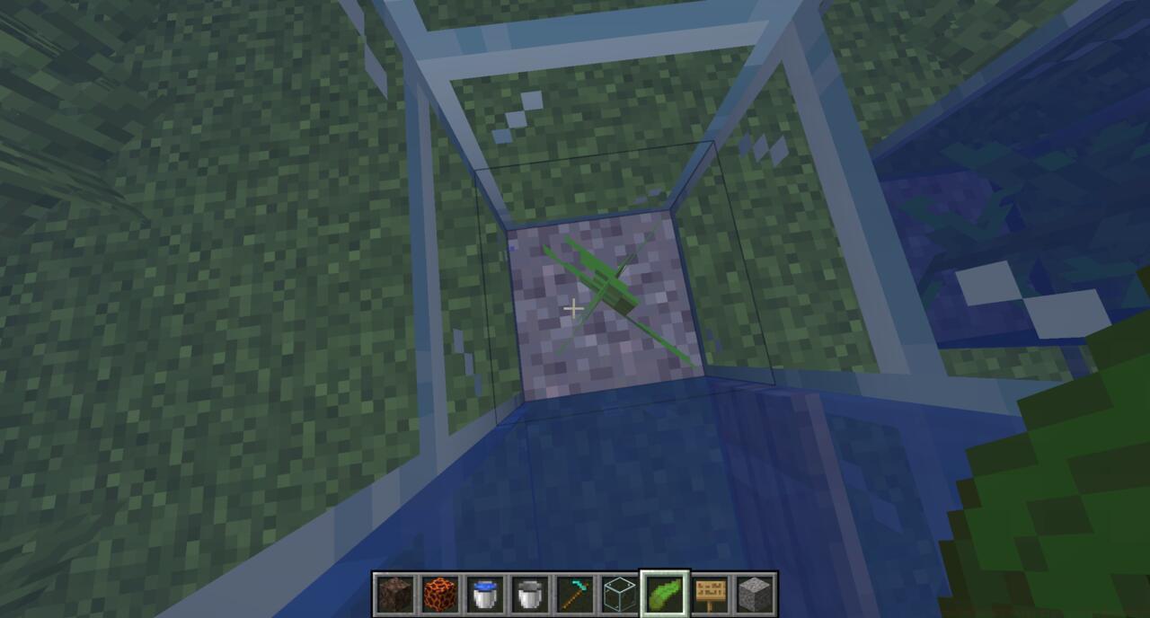 Placing Kelp in the elevator