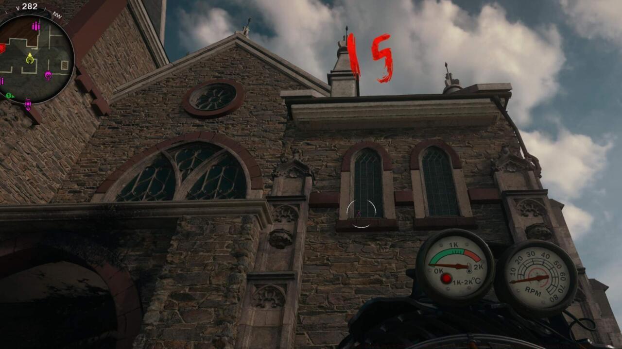 Figure in the church window sill