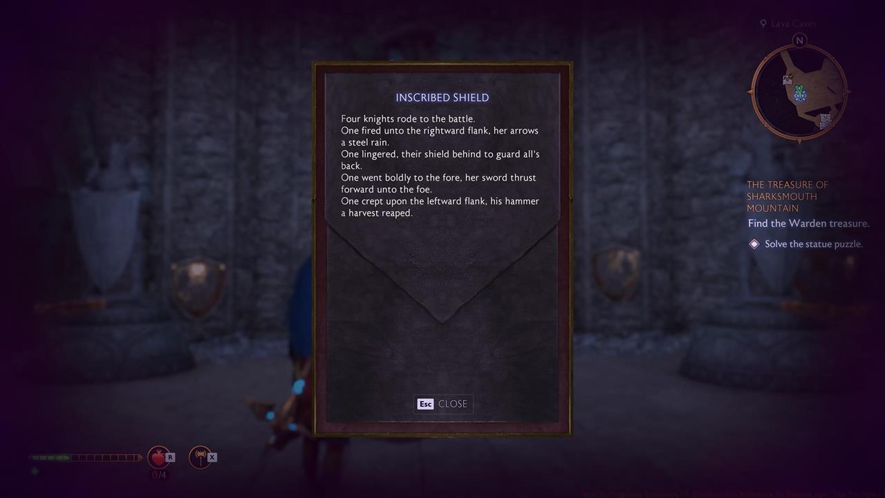 The Treasure of Sharksmouth Mountain riddle