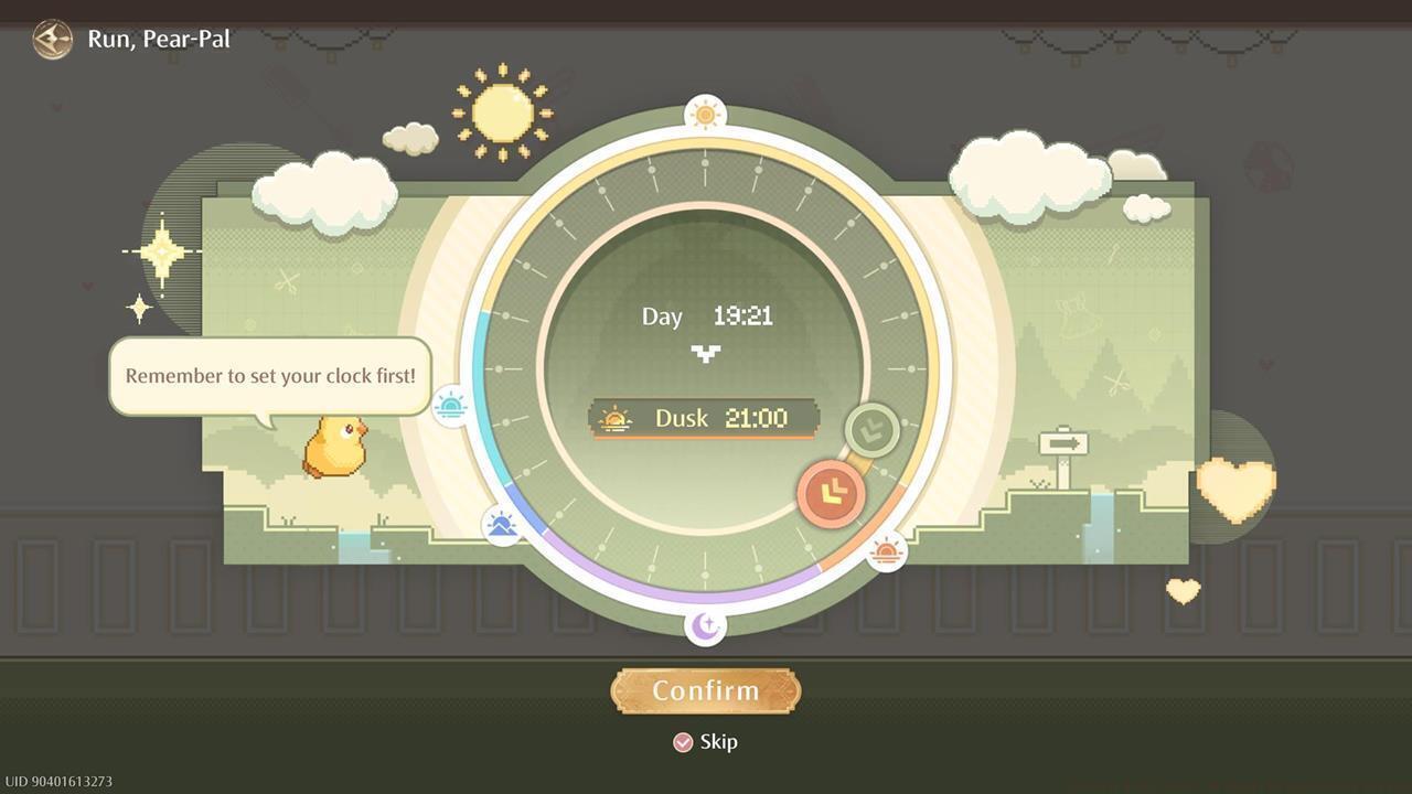 Advance the time via the Run Pear Pal function